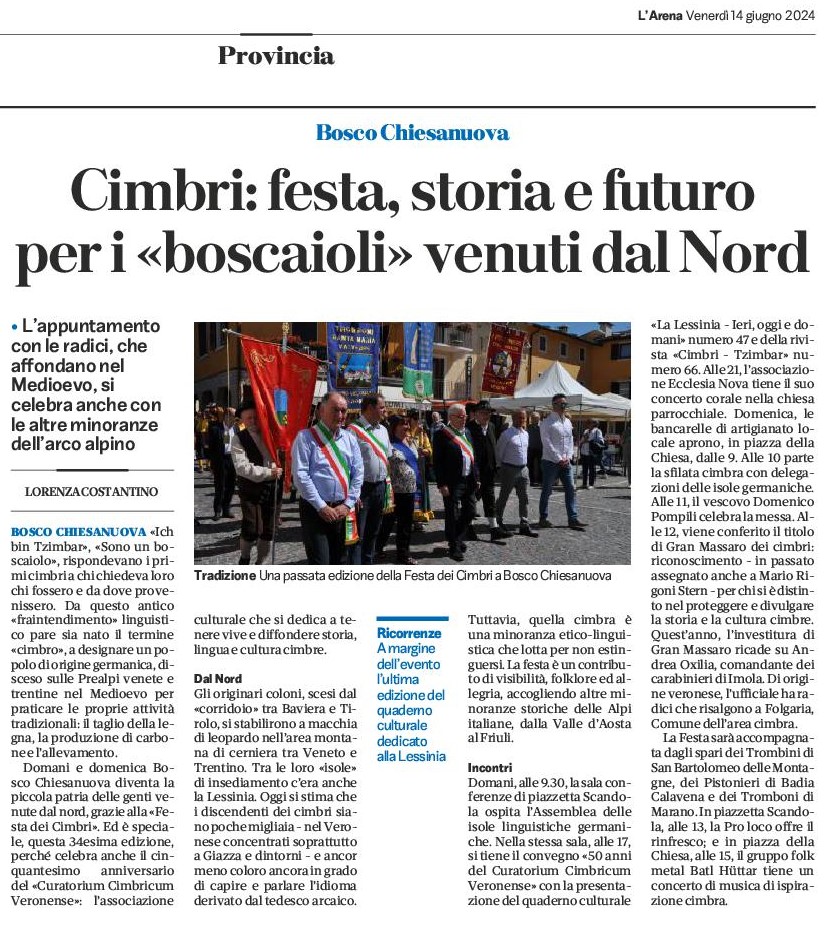 Articolo sul cinquantesimo anniversario